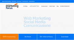 Desktop Screenshot of marketingfocus.it