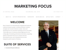 Tablet Screenshot of marketingfocus.net.au