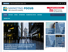 Tablet Screenshot of marketingfocus.ro
